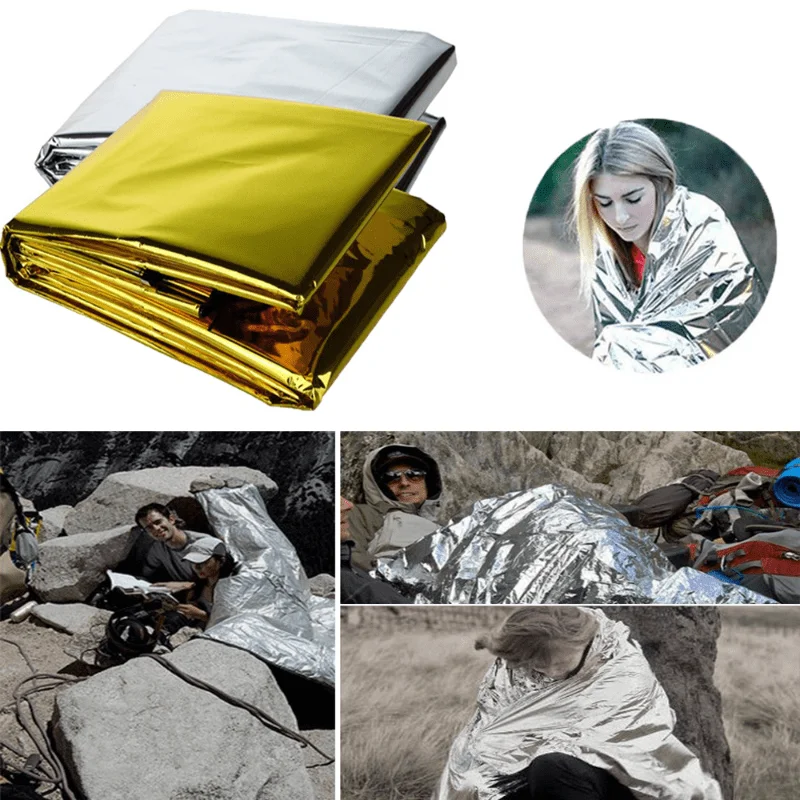 1pcs Outdoor survival portable - огляд і ціна Survival Blanket Reflective