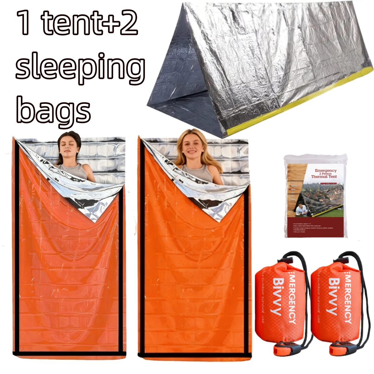 Compact Emergency Thermal Tent - огляд і ціна Emergency Mylar Tent