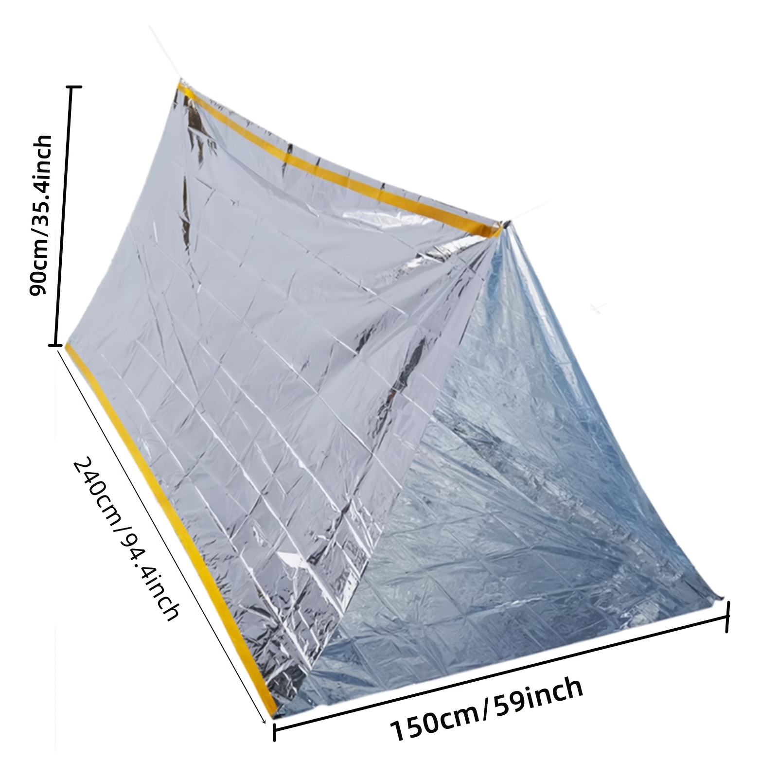 Compact Emergency Thermal Tent - огляд і ціна Emergency Mylar Tent